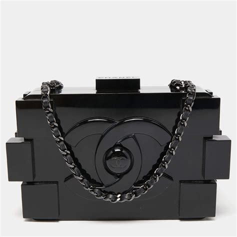 chanel boy brick clutch price|CHANEL Plexiglass Barcode Boy Brick Lego Clutch Black 150646.